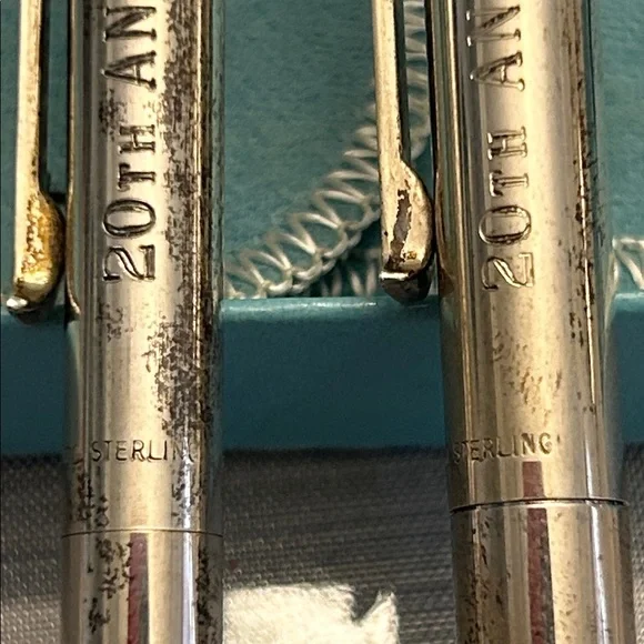 Vintage Tiffany & Co. Sterling Silver T Clip Pen 20th Anniversary American Honda - Picture 6 of 8